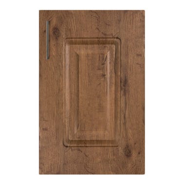 Bricomart PUERTA PARA MUEBLE DE COCINA OVIEDO MADERA ROBLE OSCURO MATE MDF 13X60CM