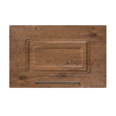 Bricomart PUERTA PARA MUEBLE DE COCINA OVIEDO MADERA ROBLE OSCURO MATE MDF 35X60CM