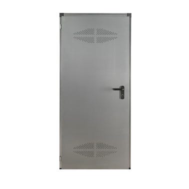 Bricomart PUERTA SERVICIO MULTIUSO CON REJILLA 79 CM DERECHA