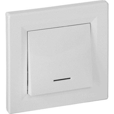 Bricomart PULSADOR LUMINOSO MONOBLOCK SERIE ASFORA BLANCO