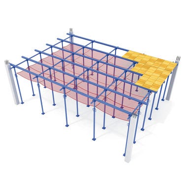 Bricomart RED DE SEGURIDAD BAJO FORJADO BF S/NUDO PA 5MM 1X10M