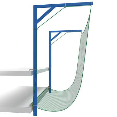 Bricomart RED DESEGURIDAD SISTEMA "V" CON NUDO 4 5 MM VA2 D100 5X10 M