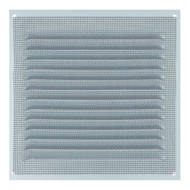 Bricomart REJILLA DE VENTILACION CON MOSQUITERA SOBREPONER ALUMINIO BRUTO 15 X 15 CM. ESPESOR 0.8 MM