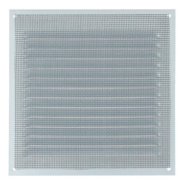 Bricomart REJILLA DE VENTILACION CON MOSQUITERA SOBREPONER ALUMINIO BLANCO 15 X 15 CM. ESPESOR 0.8 MM