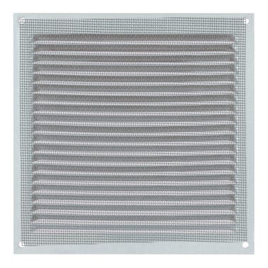 Bricomart REJILLA DE VENTILACION CON MOSQUITERA SOBREPONER ALUMINIO HAYA 17 X 17 CM. ESPESOR 0.8 MM