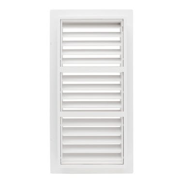 Bricomart REJILLA DE VENTILACION EMPOTRABLE REGULABLE PLASTICO 13.3 X 26 CM