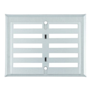 Bricomart REJILLA DE VENTILACION REGULABLE ALUMINIO 17 X 13 CM