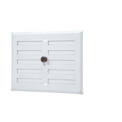Bricomart REJILLA DE VENTILACION REGULABLE ALUMINIO 17 X 25 CM