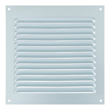 Bricomart REJILLA DE VENTILACION SOBREPONER ALUMINIO BLANCO 15 X 15 CM ESPESOR 0.6 MM