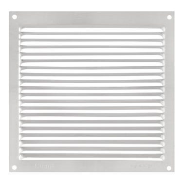 Bricomart REJILLA DE VENTILACION SOBREPONER ALUMINIO BRUTO 17 X 17 CM ESPESOR 0.4 MM