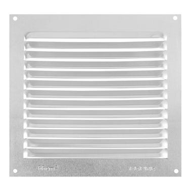 Bricomart REJILLA DE VENTILACION SOBREPONER ALUMINIO BRUTO 15 X 15 CM ESPESOR 0.4 MM