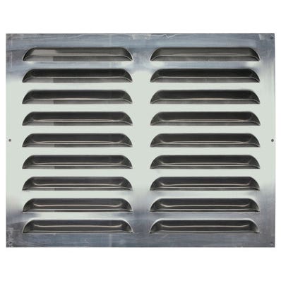 Bricomart REJILLA DE VENTILACION SOBREPONER ALUMINIO BRUTO 40 X 50 CM ESPESOR 1.5 MM