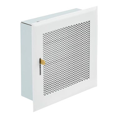 Bricomart REJILLA REGISTRABLE PARA TUBO 80MM 15X15CM BLANCO