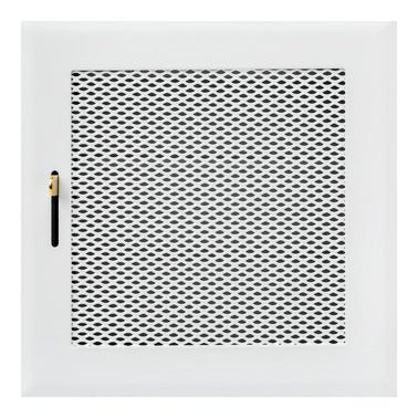 Bricomart REJILLA REGISTRABLE PARA TUBO 80MM 15X15CM BLANCO