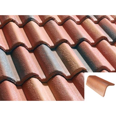 Bricomart REMATE ANGULAR PARA TEJA HORMIGÓN TEIDE BRONCE