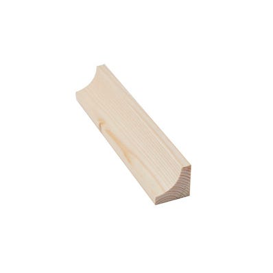 Bricomart RINCONERA MADERA ABETO BARNIZADO 2400 X 23 X 23 MM