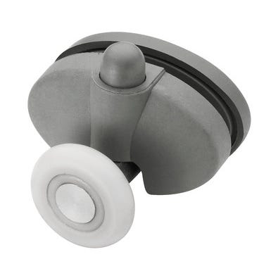 Bricomart RODAMIENTO INFERIOR CLIP MAMPARA DE DUCHA NYLON 21 MM