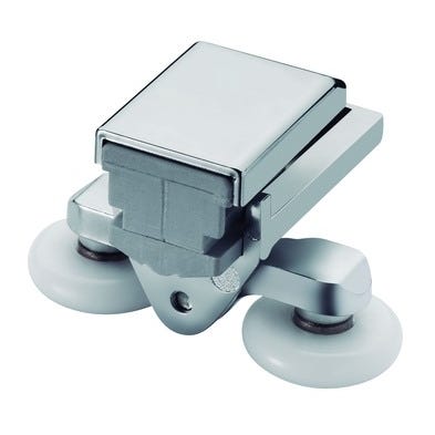 Bricomart RODAMIENTO SUPERIOR DOBLE MAMPARA DE DUCHA NYLON