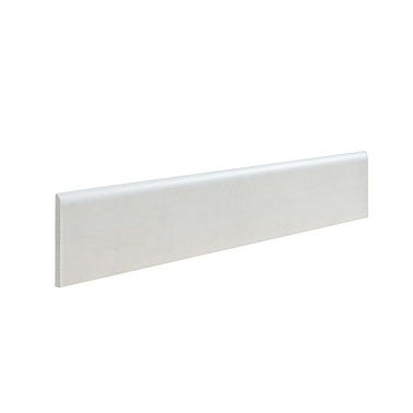 Bricomart RODAPIE CERAMICO 8X45CM CEMENTO BLANCO. PACK 4 UNIDADES