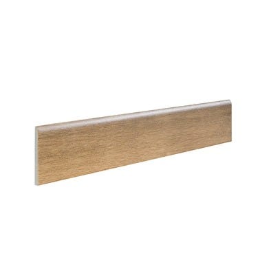 Bricomart RODAPIE CERAMICO 8X45CM MADERA BEIGE. PACK 4 UNIDADES