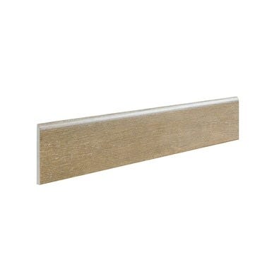 Bricomart RODAPIE CERAMICO 8X45CM MADERA GREIGE. PACK 4 UNIDADES