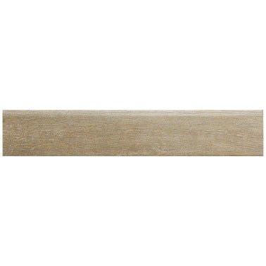 Bricomart RODAPIE CERAMICO 8X45CM MADERA GREIGE. PACK 4 UNIDADES