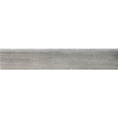 Bricomart RODAPIE CERAMICO 8X45CM MADERA GRIS. PACK 4 UNIDADES