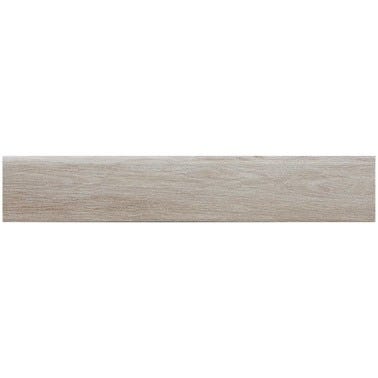 Bricomart RODAPIE CERAMICO 8X45CM MADERA TAUPE. PACK 4 UNIDADES