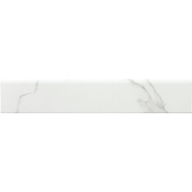 Bricomart RODAPIE CERAMICO 8X45CM MARMOL BLANCO MATE. PACK 4 UNIDADES