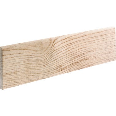 Bricomart RODAPIE CERAMICO 8X45CM ROBLE BLANCO. PACK 4 UNIDADES