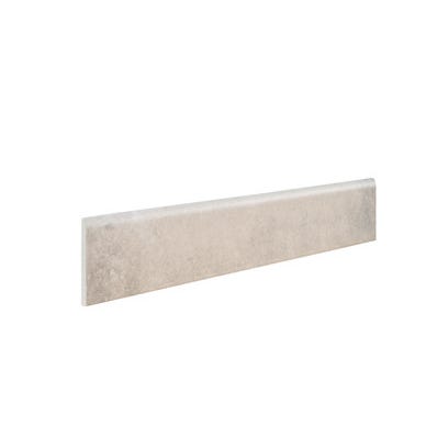 Bricomart RODAPIE CERAMICO 8X45CM RÚSTICO GRIS. PACK 4 UNIDADES
