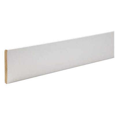 Bricomart RODAPIE MELAMINA BLANCO 2240 X 90 X 12 MM