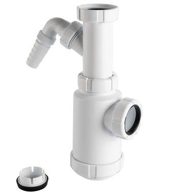 Bricomart SIFON LAVABO BOTELLA EXTENSIBLE 1 1/2" BLANCO
