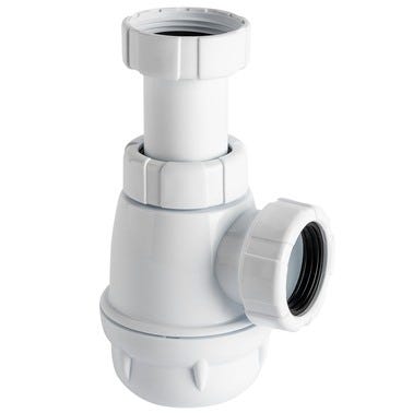 Bricomart SIFON LAVABO BOTELLA EXTENSIBLE 1 1/4" BLANCO