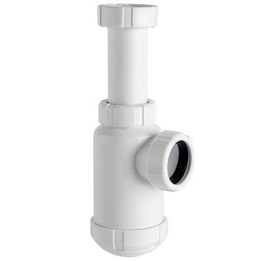 Bricomart SIFÓN LAVABO BOTELLA EXTENSIBLE 1 1/4" BLANCO