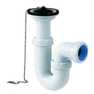 Bricomart SIFON LAVABO CURVO EXTENSIBLE 1 1/2" BLANCO