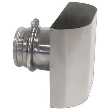 Bricomart SOMBRERETE PARED SIMPLE Ø80MM FACHADA INOXIDABLE