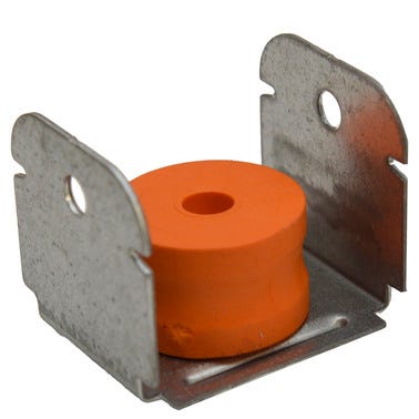 Bricomart SOPORTE AMORTIGUADOR VISCOREN PARA PERFIL DE TECHO TC47 25-60 KG 25 UDS