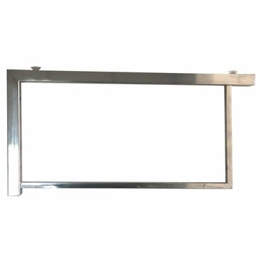 Bricomart SOPORTE RECTO CROMADO PARA ENCIMERA CRISTAL NILO