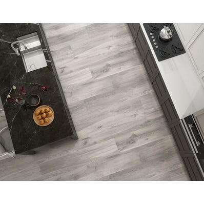 Bricomart SUELO PORCELÁNICO 22.5X119.5CM GARONA GRIS