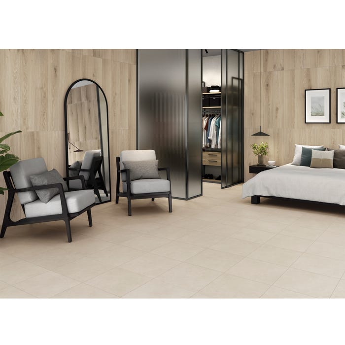 Bricomart SUELO PORCELANICO 45X45CM VOLVIC BEIGE MATE