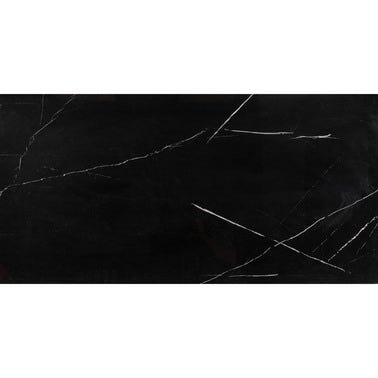 Bricomart SUELO PORCELÁNICO 59X119CM ESSENZIAL NEGRO PULIDO