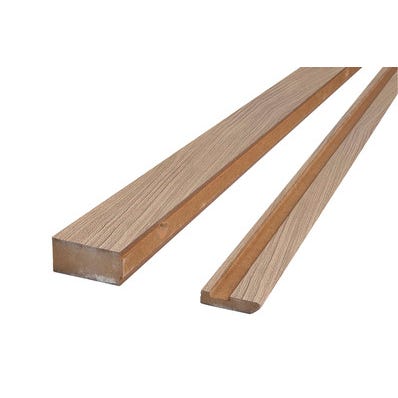 Bricomart TAPETA DE CIERRE PARA HOJA CORREDERA NOGAL