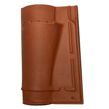 Bricomart TEJA CERÁMICA DE VENTILACIÓN S10 ROJO FLAMEADO