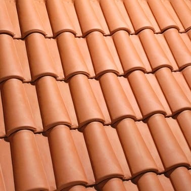 Bricomart TEJA CERÁMICA MIXTA DUNA ROJO 45 4X28 6CM