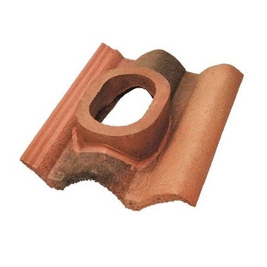 Bricomart TEJA DE HORMIGÓN CON SALIDA DE HUMOS CIRCULAR TEIDE BRONCE