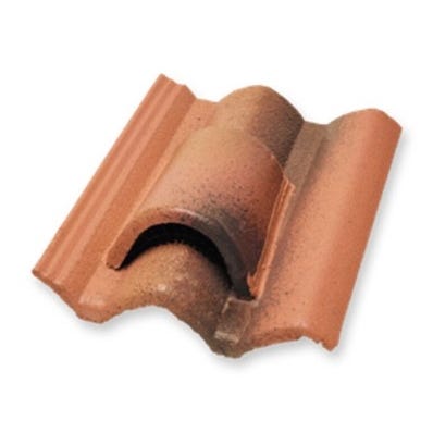 Bricomart TEJA HORMIGÓN DE VENTILACIÓN GREDOS MASA ROJO VIEJO