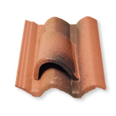Bricomart TEJA HORMIGÓN DE VENTILACIÓN GREDOS MASA ROJO VIEJO