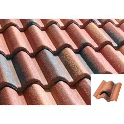 Bricomart TEJA HORMIGÓN DE VENTILACIÓN TEIDE BRONCE