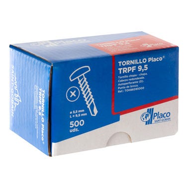 Bricomart TORNILLO AUTOTALADRANTE CHAPA/CHAPA PLACO TRPF 3 5x9 5 MM 500 UDS